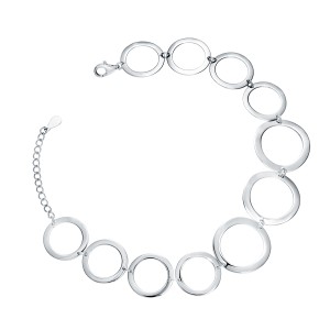 Bratara argint cu cercuri DiAmanti Z1936BR-DIA (Argint 925‰ 5 g.)